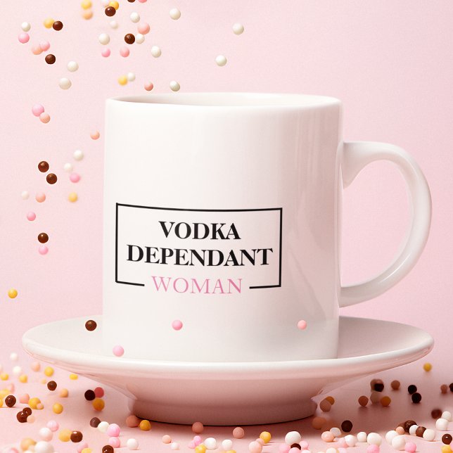 Modern Wine Dependant Woman Funny Quote Giant Coffee Mug (Creator Uploaded)