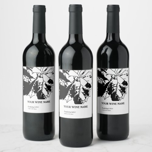 Modern Wine Label Design