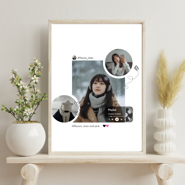 Modern Winter Aesthetic Minimalist Photo Collage Poster (Creator Uploaded)