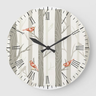 Modern Winter Aspen Wall Clock
