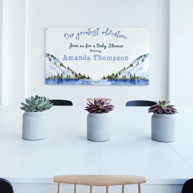 Modern Winter Landscape Our Greatest Adventure Banner (Creator Uploaded)