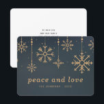 Modern Winter Snowflakes Christmas Holiday Card<br><div class="desc">Design is composed of Modern Winter Snowflakes Christmas

Available here:
http://www.zazzle.com/store/selectpartysupplies</div>