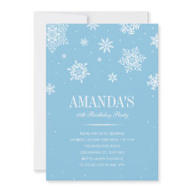 Modern Winter Wonderland Invitations