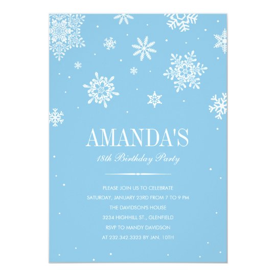 modern winter wonderland invitations zazzle com