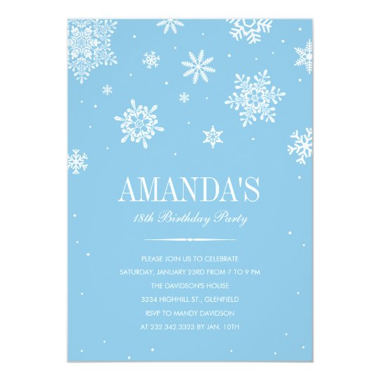 Modern Winter Wonderland Invitations | Zazzle.com