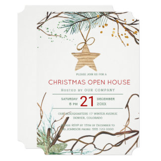 holiday open house invitations