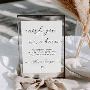 Modern Wish You Were Here Sign