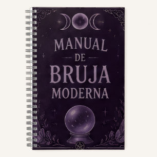 modern witch handbook violet notebook
