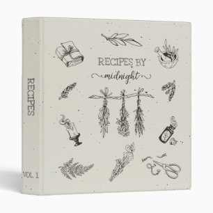 Modern Witch Kitchen Herbs Spell Recipe 3 Ring Binder