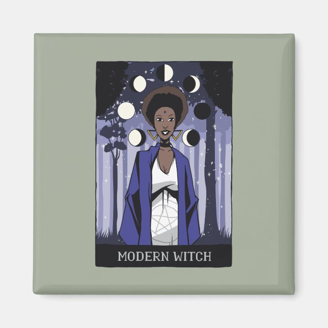 Modern Witch Magnet (Front)
