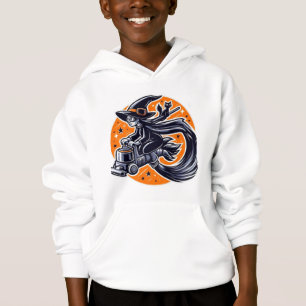 Modern Witch, Spooky Night: A Techy Halloween Tale Hoodie