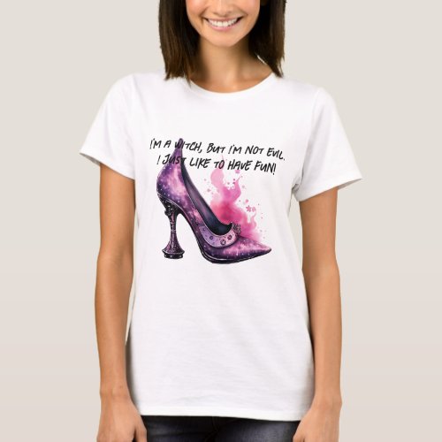 Modern Witch Womens Cute Pink Halloween T_Shirt