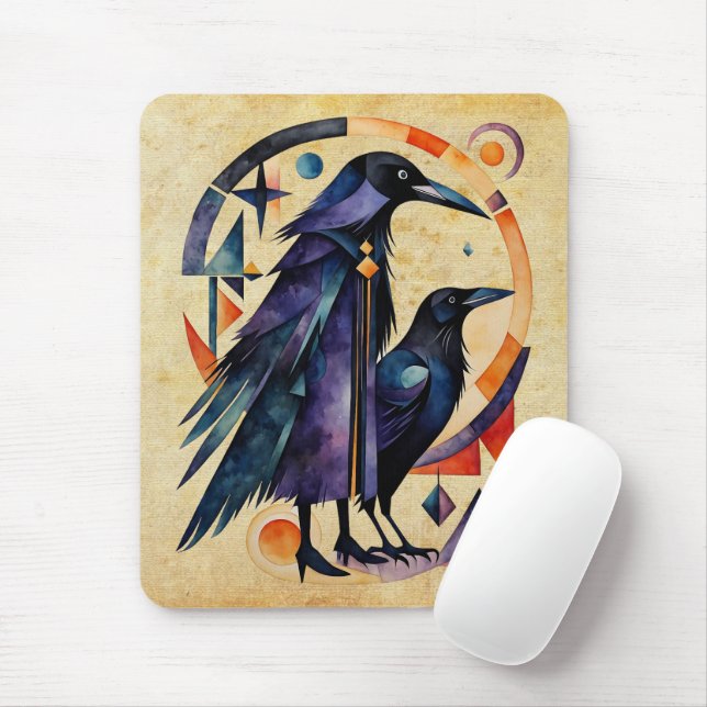 Modern Witches - an abstract artwork 4 - Fan Fun Mouse Pad (With Mouse)