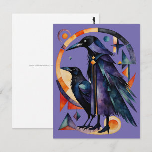 Modern Witches - an abstract artwork 4 - Fan Fun Postcard
