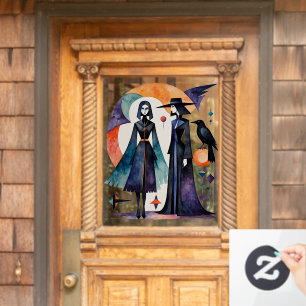 Modern Witches - an abstract artwork 5 - Fan Fun Window Cling