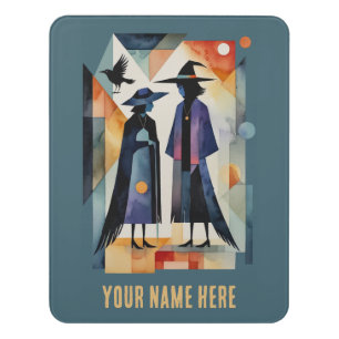 Modern Witches - an abstract artwork 6 - Fan Fun Door Sign
