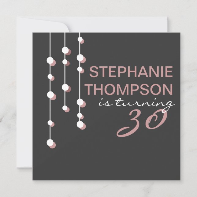 Modern Woman Birthday Party Invitation (Front)