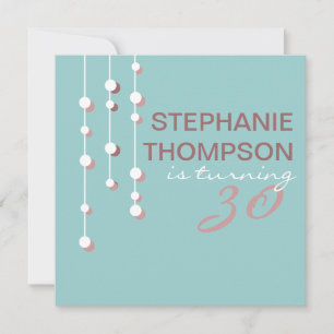 Modern Woman Birthday Party Invitation