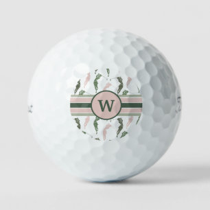 Modern Women Golfers Monogram Golf Balls