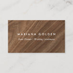 Modern Wood Business Card at Zazzle