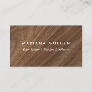 Modern Wood Business Card by BusinessCardCentre at Zazzle