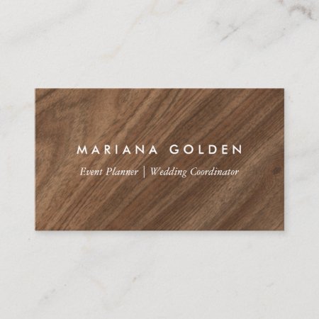 Modern Wood Business Card