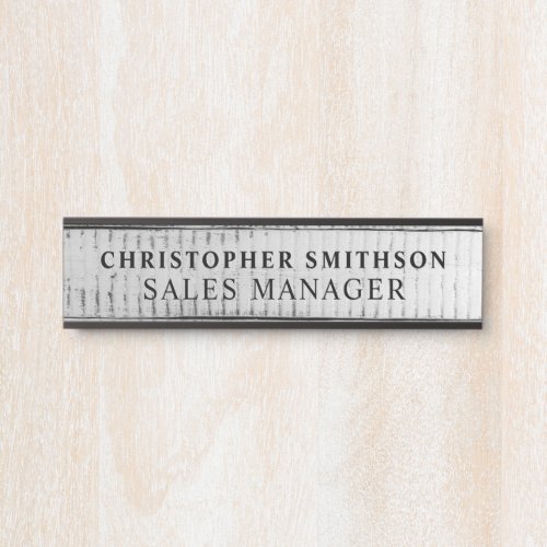   Modern Wood Professional Plate Changeable Office Door Sign