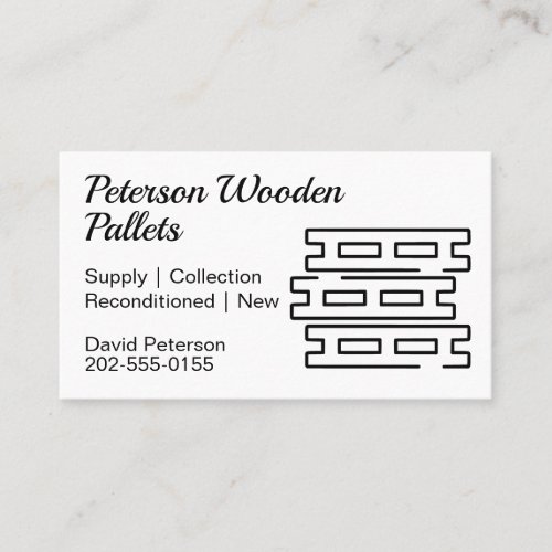 Modern Wooden Pallet Business Card