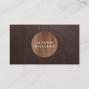 Modern Woodgrain III Business Card