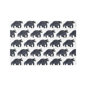 Modern Woodland Badger Rug