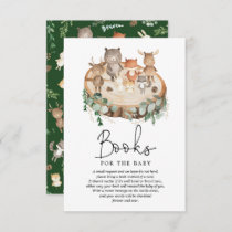 Modern Woodland Forest Animals Books for Baby Enclosure Card
