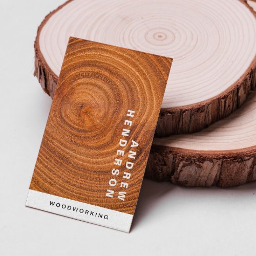 Modern Woodworker Carpentry Construction  Business Card