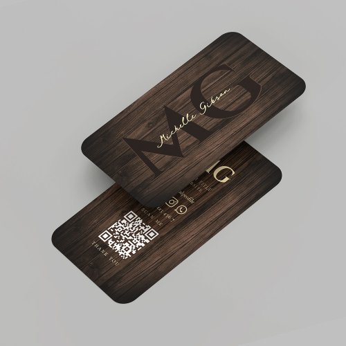 Modern Woodworking Professional Brown Wood  Business Card