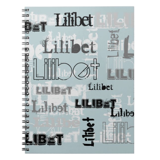 Modern Wordcloud Boys Girls NAME Personalized      Notebook (Front)