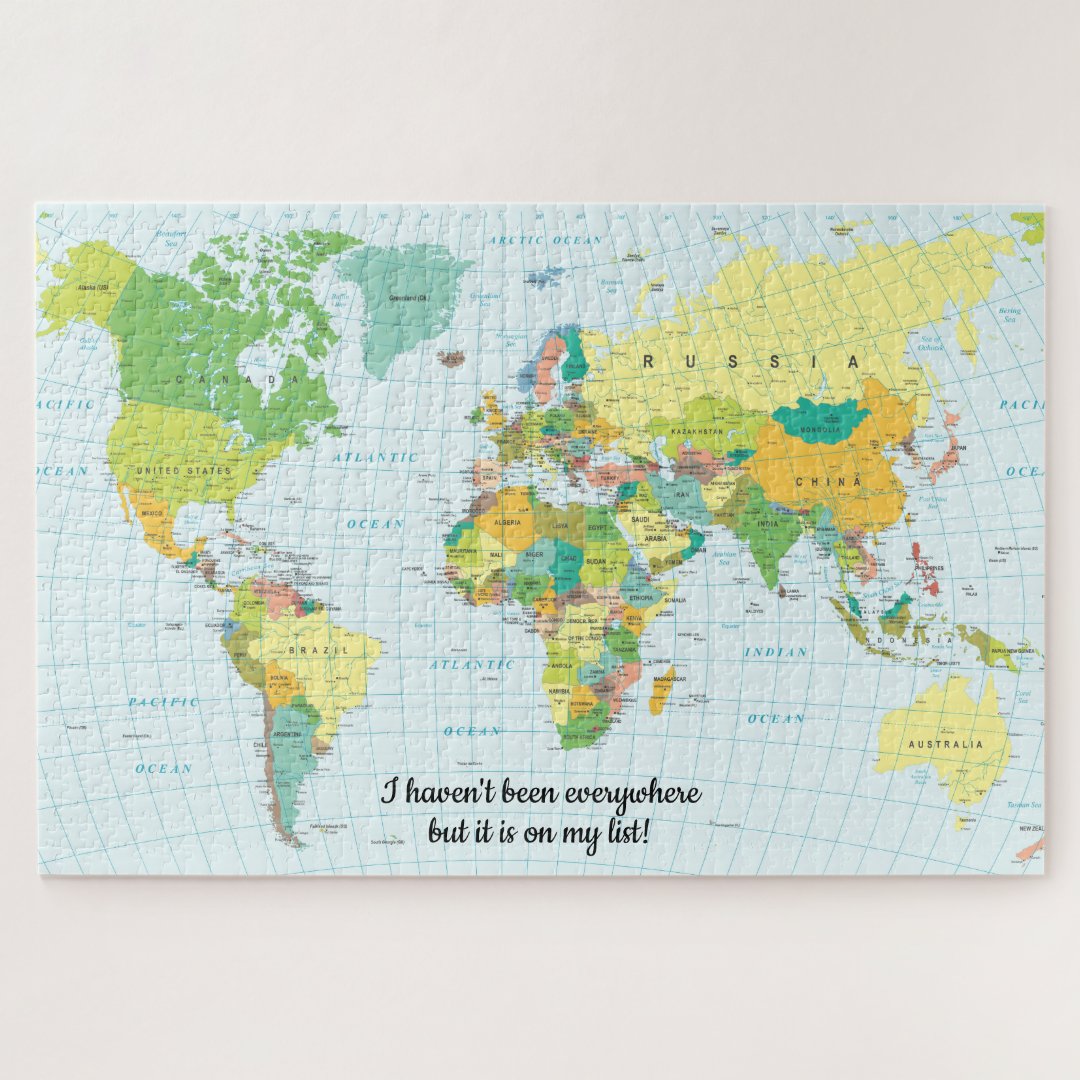 Modern World Map Puzzle | Zazzle