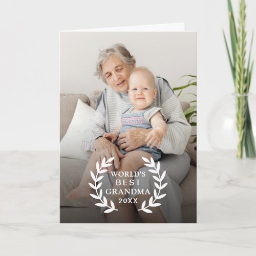 Modern Worlds Best GrandmaNanaOther Photo Card