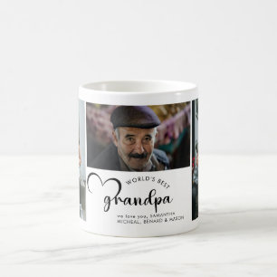 Modern World's Best GrandPa Gift Photo Coffee Mug