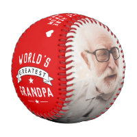 Modern World's Greatest Grandpa 2-Photo Baseball