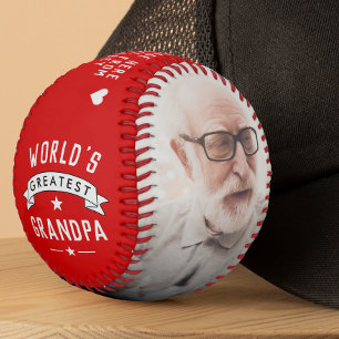 Modern World's Greatest Grandpa 2-Photo Baseball