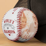 Modern World's Greatest Grandpa 2-Photo Baseball<br><div class="desc">A heartfelt tribute to the World's Greatest Grandpa - a personalized baseball that celebrates the bond between generations. This baseball is more than just a token of appreciation; it's a cherished keepsake that captures the essence of family. Emblazoned with the words "World's Greatest Grandpa, " this baseball speaks volumes about...</div>