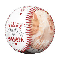 Modern World's Greatest Grandpa 2-Photo Baseball