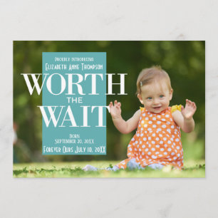 Modern Worth the Wait - Adoption Announcement