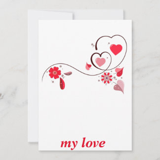 modern wow heart, holiday card