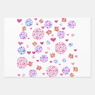 Modern Wrapping Paper Flat Sheet Set of 3