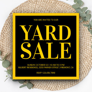 Modern Yard Sale Invitation