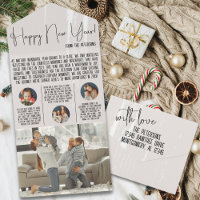 Modern Year in Review Newsletter w/ Photo Keepsake