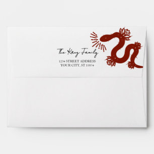 Modern Year of The Snake Chinese New Year  Envelope