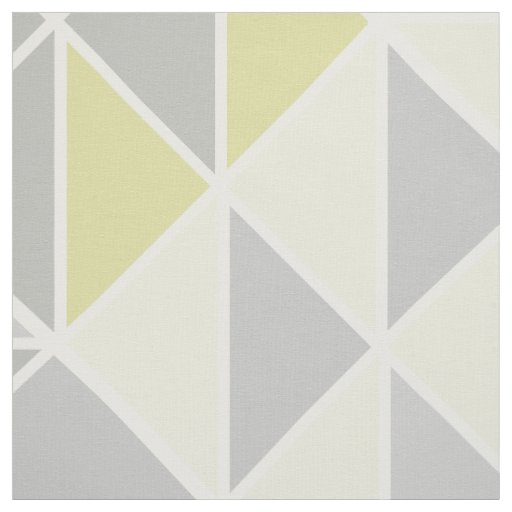 Modern YELLOW Abstract Triangle  Fabric