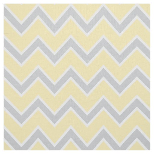 Modern Yellow and Gray Chevron Stripes Pattern Fabric Zazzle