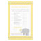 Modern Yellow and Gray Elephant Baby Shower Game